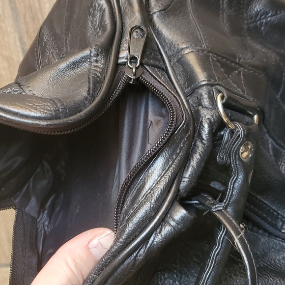 Black Leather Women's Bag - Picture 11 of 13